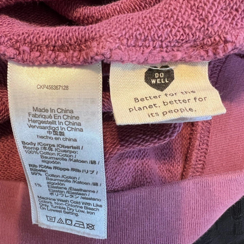 Madewell Women's (Re)sourced Cotton Cloudberry Sweatshirt Small - Picture 3 of 5